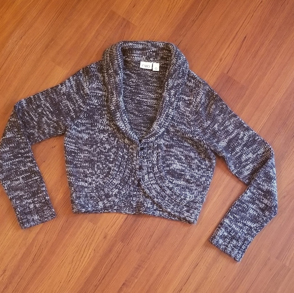 Cute Cropped Button Up Cardigan